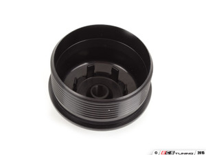 Billet Aluminum Oil Filter Housing Hook-Up - Black Anodized | ES3137371