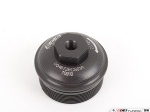 Billet Aluminum Oil Filter Housing Hook-Up - Black Anodized | ES3137371