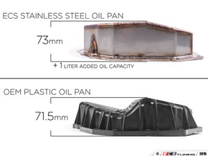 ECS Tuning Stainless Steel Oil Pan Replacement Kit - Complete | ES3143303
