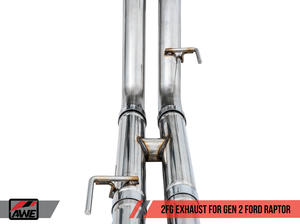 AWE 2 FG Exhaust for Gen 2 Ford Raptor (Performance H-Pipe)