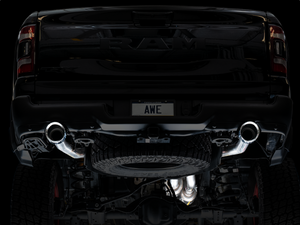 AWE 0FG Catback Exhaust for RAM TRX - Diamond Black Tips