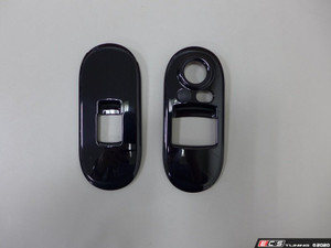 Door Window Switch Panel 3DR Gloss Black - Set Of 2