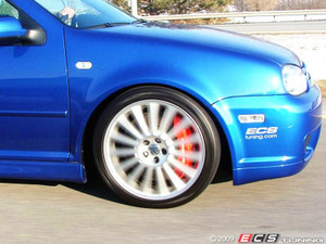 Front Big Brake Kit - Stage 5 - 2-Piece Cross-Drilled & Slotted rotors (358x32) | ES4238