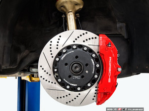 Front Big Brake Kit - Stage 5 - 2-Piece Cross-Drilled & Slotted rotors (358x32) | ES4238