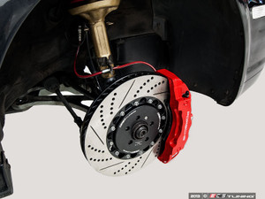 Front Big Brake Kit - Stage 5 - 2-Piece Cross-Drilled & Slotted Rotors (358x32) | ES4406