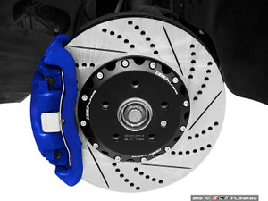 Front Cross-Drilled & Slotted 2-Piece Brake Rotors - Pair (345x30) | ES2718300