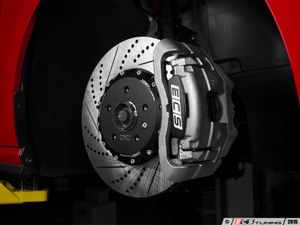 Front Big Brake Kit - ECS 2-Piece Cross-Drilled & Slotted Rotors (345x30) | ES2986823