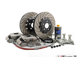 Front Big Brake Kit - ECS 2-Piece Cross-Drilled & Slotted Rotors (345x30) | ES2986823