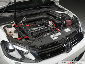 Luft-Technik Intake System - With Aluminum Heat Shield & Wrinkle Black Aluminum Tubes | ES3494042