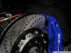Front Big Brake Kit - Stage 3 - 2-Piece Cross-Drilled & Slotted Rotors (352x32) | ES3129769