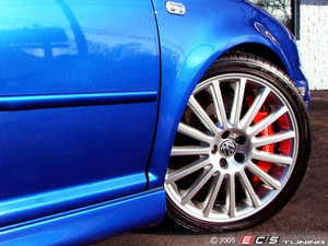 Front Big Brake Kit - Stage 5 - 2-Piece Cross-Drilled & Slotted rotors (358x32) | ES3184641