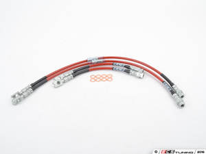 Front & Rear Exact-Fit Stainless Steel Brake Lines - Kit | ES3191625