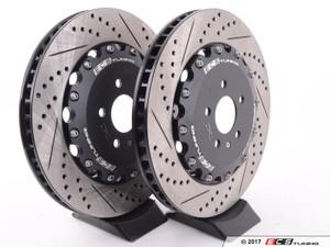 Front Cross-Drilled & Slotted 2-Piece Brake Rotors - Pair (380x34) | ES2804479