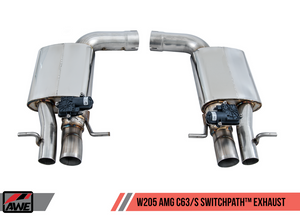 AWE Tuning Mercedes-Benz W205 AMG C63/S Sedan SwitchPath? Exhaust System - for non-Dynamic Performance Exhaust cars (no tips)