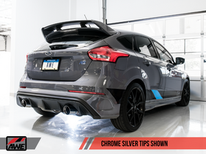 AWE Ford Focus RS SwitchPath? Cat-back Exhaust - Chrome Silver Tips