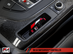 AWE Tuning Audi B9 S4 SwitchPath? Exhaust - Non-Resonated (Diamond Black 102mm Tips)