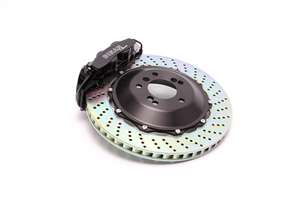 Dinan by Brembo Rear Brakes ? Black Calipers With Drilled Rotors for BMW 525i 528i 530i 535i 545i 550i 645Ci 650i
