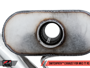 AWE SwitchPath? Exhaust for Audi MK3 TT RS - Diamond Black RS-style Tips