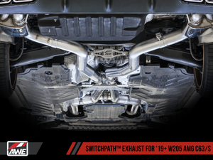 AWE SwitchPath?Ѣ Exhaust System for 2019+ Mercedes-Benz W205 AMG C63/S Sedan - Dynamic Performance Exhaust cars (no tips)