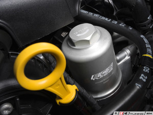 Billet Aluminum Oil Filter Housing - Silver Anodized
