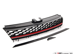 GTI Badgeless Lighting Package Grille - With Red Strip