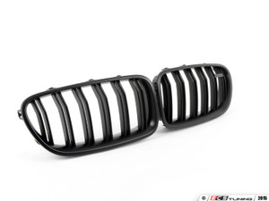 ECS Dual Slats Kidney Grille Set - Gloss Black