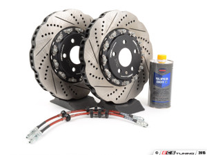 Front Brake Kit - Stage 1 - 2-Piece Tru-Float Wave Rotors (345x30)