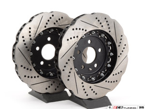 Front Brake Kit - Stage 1 - 2-Piece Tru-Float Wave Rotors (345x30)