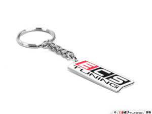 ECS Logo Keychain - Red/Black