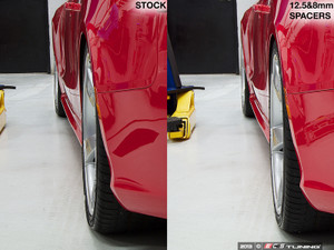 Wheel Spacer Flush Fit Kit With Black Bolts - Non-Aggressive