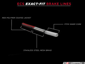 Exact-Fit Stainless Steel Brake Lines - Kit | ES2959954