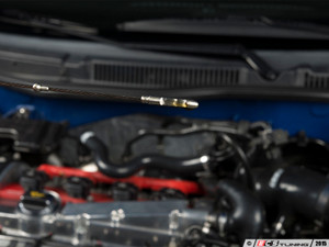 Billet Engine Oil Dipstick & Funnel - Black Anodized Handle