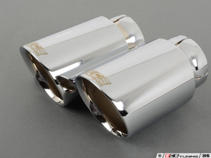 ECS Swivel Exhaust Tips - 3.5" Chrome - Pair