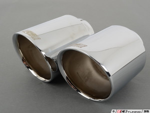 ECS Swivel Exhaust Tips - 4.0" Chrome - Pair