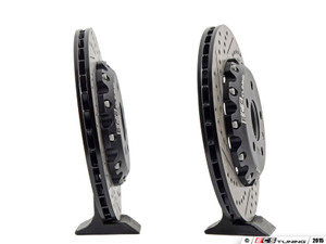 Rear Brake Kit - Stage 1 - 2-Piece Cross Drilled & Slotted Rotors (310x22)