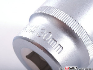 30mm 12-Point Deep Socket, 1/2" Drive