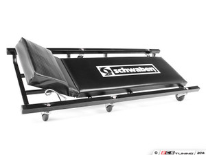 40" Padded Creeper With Adjustable Headrest