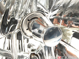 ZiZa European Headlight, Chrome | ES251504
