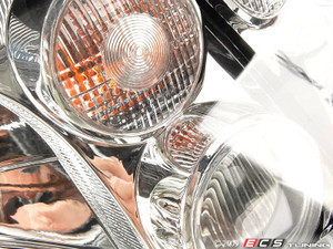 ZiZa European Headlight, Chrome | ES251504