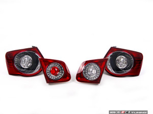 European Dark Cherry LED Tail Light Set