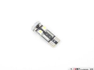 T10 Base Cool White 8 Chip LED Bulb - Priced Each