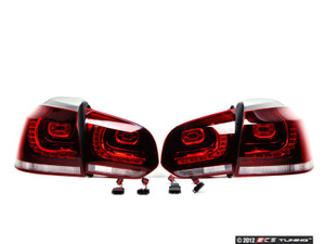 LED Tinted Tail Light Set - Dark Cherry