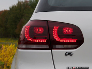 LED Tinted Tail Light Set - Dark Cherry
