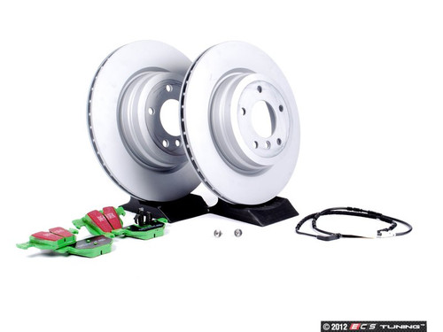 Performance Rear Brake Service Kit - Zimmerman Rotors with EBC GreenStuff Pads