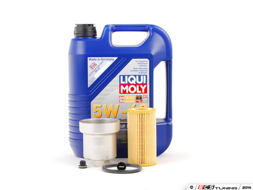 Oil Service Kit - Premium - With Magnetic Drain Plug & Silver Aluminum Oil Filter Housing