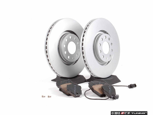 Front Brake Service Kit - Meyle Rotors & Akebono Euro Ceramic Pads