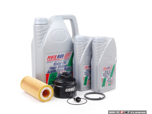 Oil Service Kit - With ECS Magnetic Drain Plug & Oil Filter Housing Cap