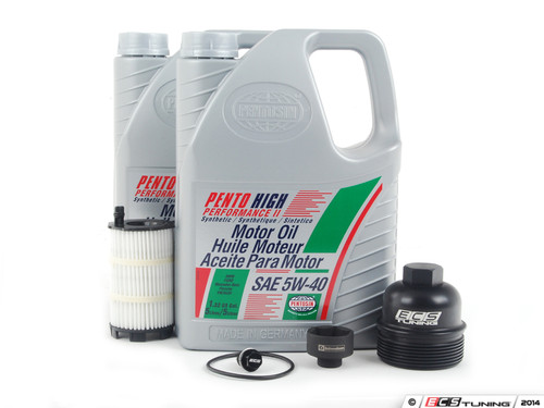 Oil Service Kit - With ECS Magnetic Drain Plug & Billet Oil Filter Housing with Removal Tool