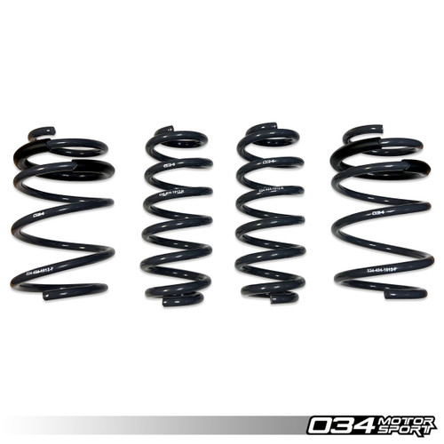 034Motorsport DYNAMIC+ LOWERING SPRINGS FOR 8V AUDI A3/S3 (NON-MAGRIDE)