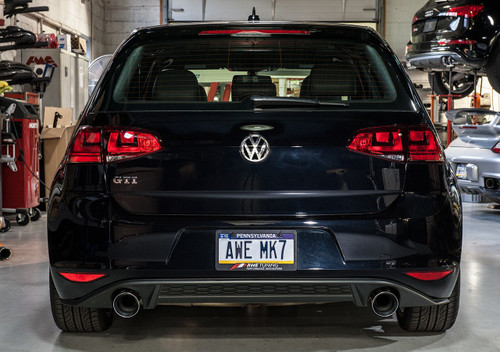 AWE Tuning VW MK7 GTI Touring Edition Exhaust - Chrome Silver Tips